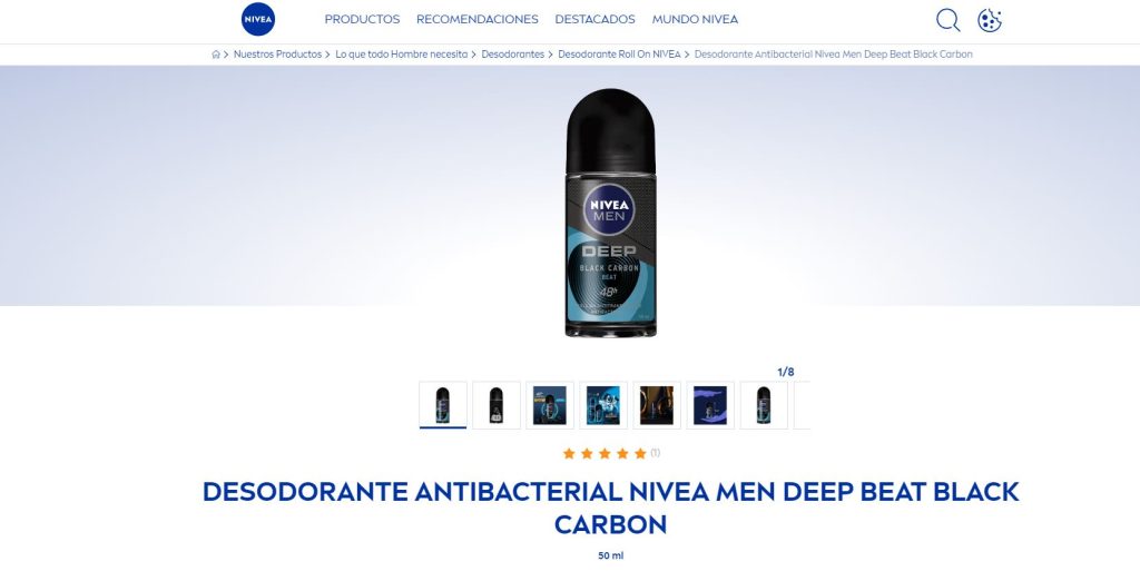 Nivea Men Deep Black Carbon desodorante para hombre