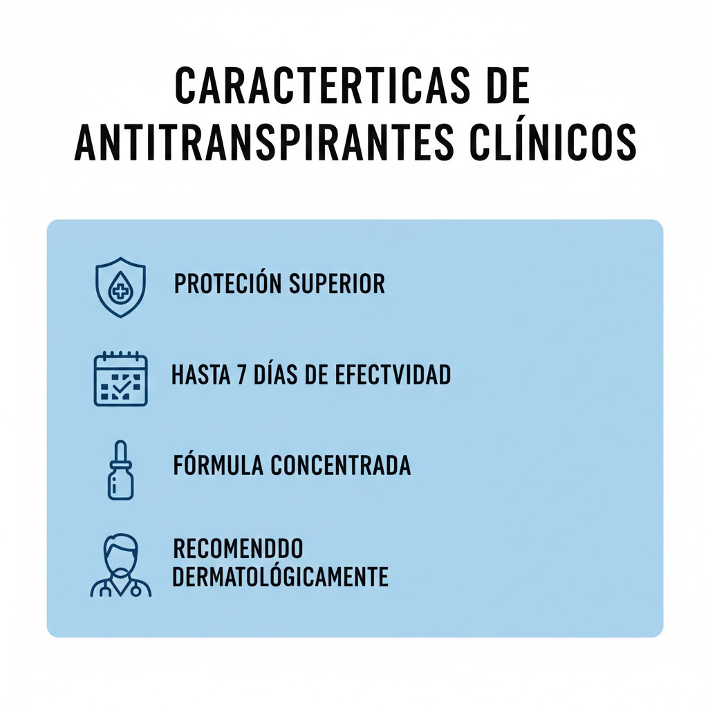 Cuánto dura el efecto de los antitranspirantes clínicos en Colombia Características principales de los antitranspirantes clínicos No Sweat