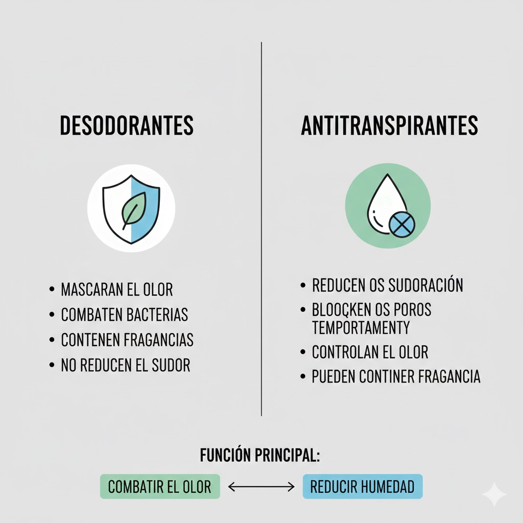 Antitranspirantes de 24, 48 y 72 horas: ¿Qué cambia realmente en su efectividad? Distinción entre desodorantes y antitranspirantes