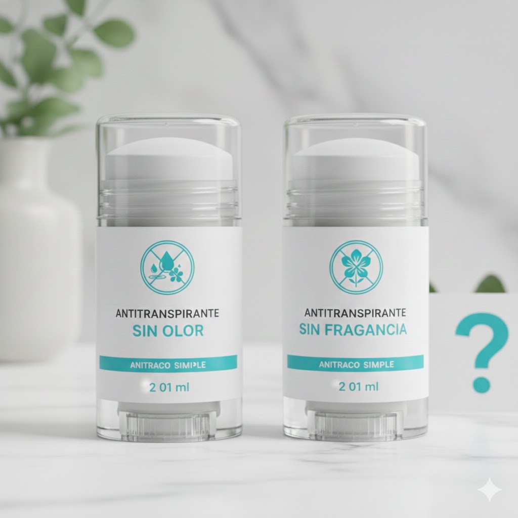 ¿Qué es un antitranspirante sin olor y para quién está recomendado? La diferencia entre sin olor y sin fragancia