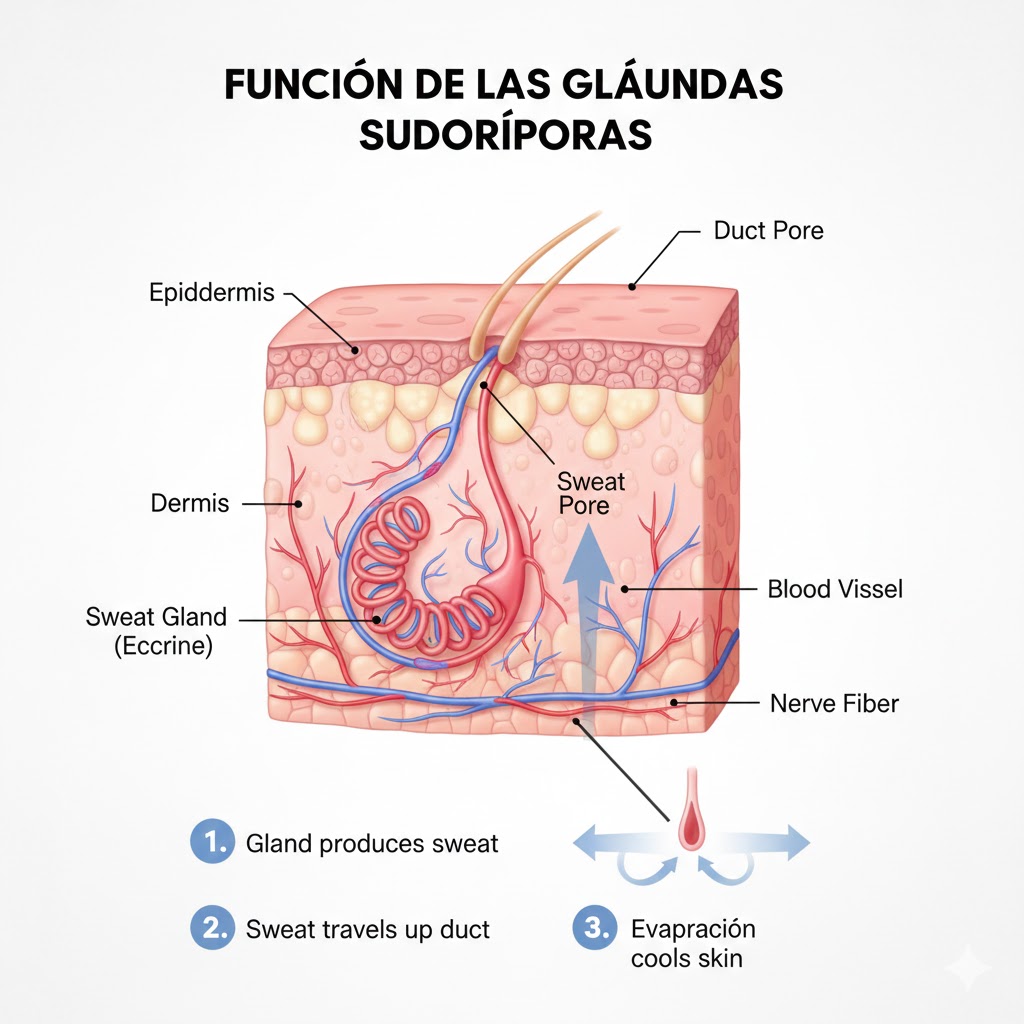 Antitranspirantes de 24, 48 y 72 horas: ¿Qué cambia realmente en su efectividad? La función de las glándulas sudoríparas en la sudoración